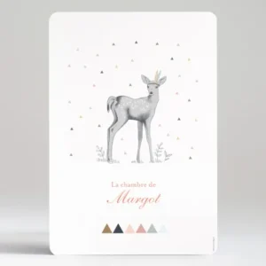 Affiche The fawn*Faire-part Elégant Clearance