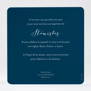 Faire-part de bapteme Charme*Faire-part Elégant Outlet