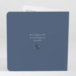 Faire-part de naissance Bercement chant d'oiseaux*Faire-part Elégant Best
