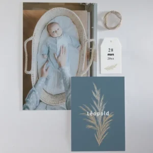 Faire-part de naissance Bouquet seche*Faire-part Elégant Discount