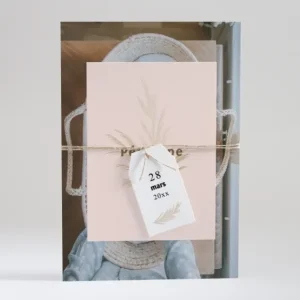 Faire-part de naissance Bouquet seche*Faire-part Elégant Discount