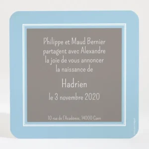 Faire-part de naissance Classique photo*Faire-part Elégant Outlet