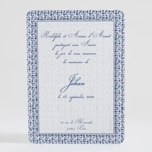 Faire-part de naissance Feuillage chic*Faire-part Elégant Clearance