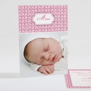 Faire-part de naissance Feuillage chic*Faire-part Elégant Clearance