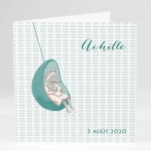 Faire-part de naissance Jolie souris*Faire-part Elégant Online