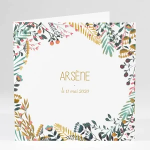 Faire-part de naissance Jungle*Faire-part Elégant Online