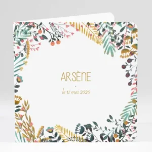 Faire-part de naissance Jungle*Faire-part Elégant Online