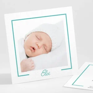 Faire-part de naissance Lisere classique prenom*Faire-part Elégant Clearance