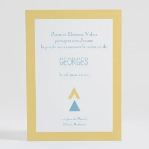Faire-part de naissance Motif graphique simple*Faire-part Elégant Sale