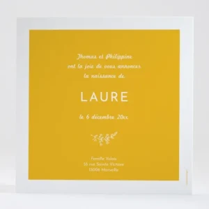 Faire-part de naissance Rameau exquis*Faire-part Elégant Best