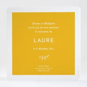 Faire-part de naissance Rameau exquis*Faire-part Elégant Best