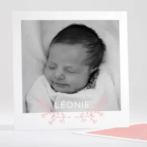 Faire-part de naissance Rameau exquis*Faire-part Elégant Best