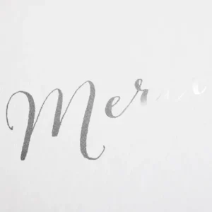 Remerciements mariage Vierge Merci Carre*Faire-part Elégant Fashion