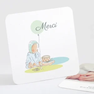 Remerciements naissance En fanfare !*Faire-part Elégant Hot