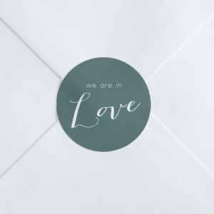 Stickers mariage We are in love*Faire-part Elégant Sale