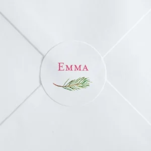 Stickers naissance Branche de pin*Faire-part Elégant Clearance