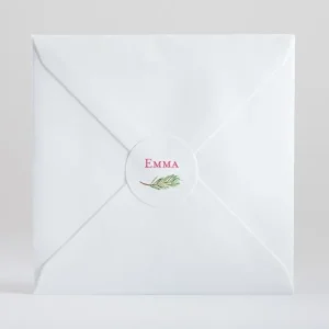 Stickers naissance Branche de pin*Faire-part Elégant Clearance