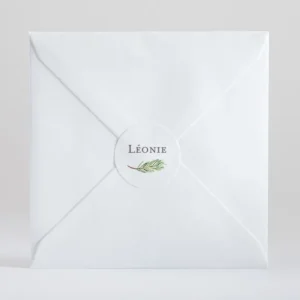Stickers naissance Branche de pin*Faire-part Elégant Clearance